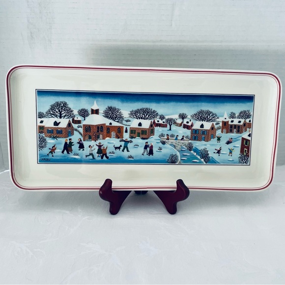 Villeroy & Boch NAIF CHRISTMAS 13.5" Large Porcelain Platter Tray - Picture 8 of 9